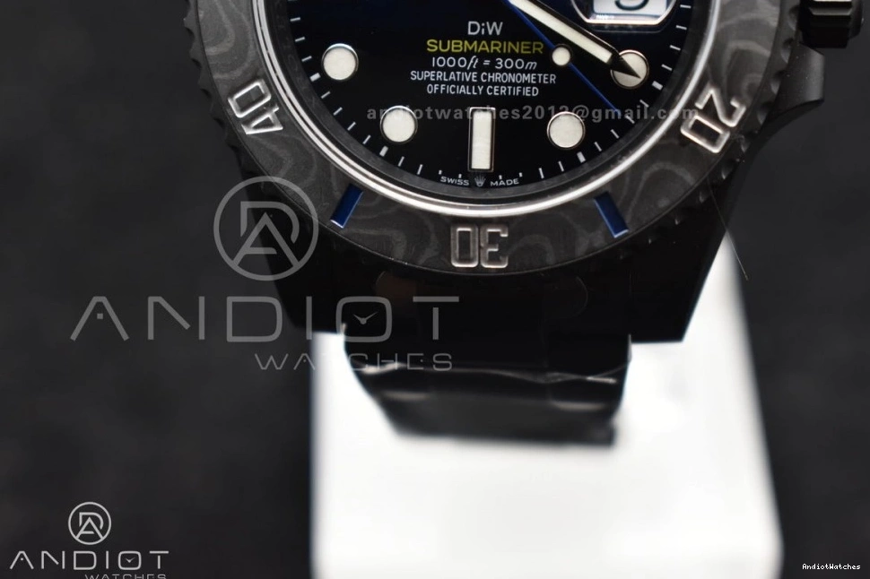 Submariner on DLC Black 1:1 Dial Lightweight DLC Edition Sandblasted Blue Best DIW Bracelet VS VSF 1157 0516